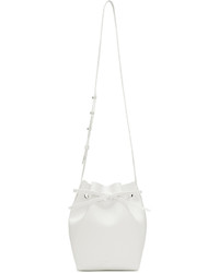 Белая кожаная сумка-мешок от Mansur Gavriel