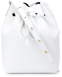 Белая кожаная сумка-мешок от Mansur Gavriel