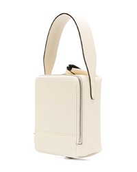 Белая кожаная сумка-мешок от Valextra