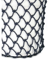 Белая кожаная сумка-мешок от Staud