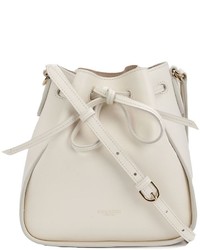 Белая кожаная сумка-мешок от Nina Ricci