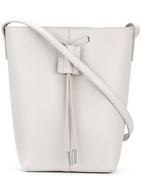 Белая кожаная сумка-мешок от Pb 0110
