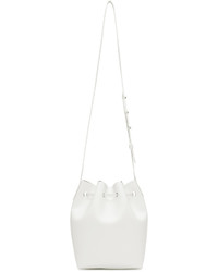 Белая кожаная сумка-мешок от Mansur Gavriel