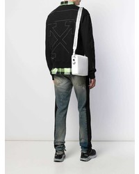 Белая кожаная сумка почтальона от Off-White