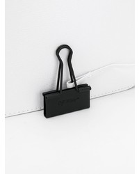 Белая кожаная сумка почтальона от Off-White