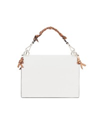 Белая кожаная сумка-саквояж от Fendi