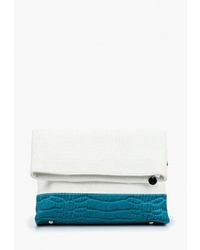 Белая кожаная сумка через плечо от Antan