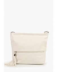 Белая кожаная сумка через плечо от Antan