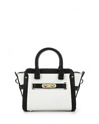 Белая кожаная сумка через плечо от Baggini