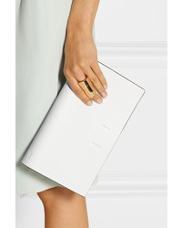 Белая кожаная сумка через плечо от Calvin Klein