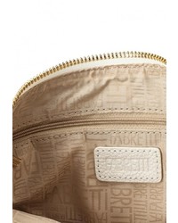 Белая кожаная сумка через плечо от Fabretti