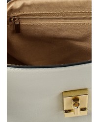 Белая кожаная сумка через плечо от Johnny