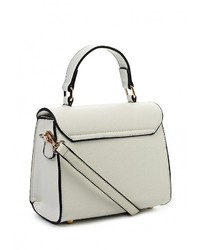 Белая кожаная сумка через плечо от Johnny