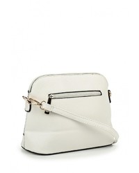 Белая кожаная сумка через плечо от Johnny