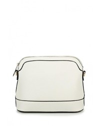 Белая кожаная сумка через плечо от Johnny