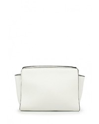 Белая кожаная сумка через плечо от Johnny