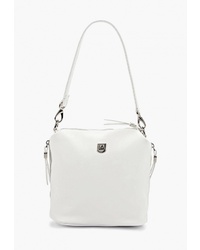 Белая кожаная сумка через плечо от Laccoma