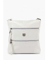 Белая кожаная сумка через плечо от Laccoma