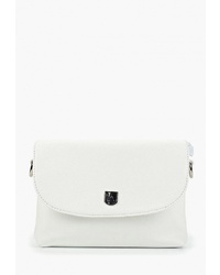 Белая кожаная сумка через плечо от Laccoma
