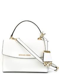 Белая кожаная сумка через плечо от MICHAEL Michael Kors
