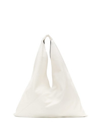Белая кожаная сумка через плечо от MM6 MAISON MARGIELA