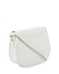 Белая кожаная сумка через плечо от Modis