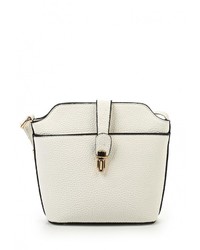 Белая кожаная сумка через плечо от Paolo