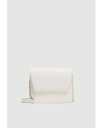 Белая кожаная сумка через плечо от Pull&Bear