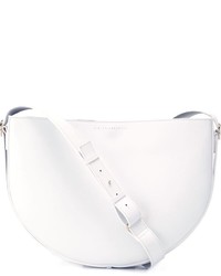 Белая кожаная сумка через плечо от Victoria Beckham