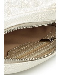 Белая кожаная сумка через плечо от Vitacci