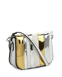 Белая кожаная сумка через плечо от Vitacci