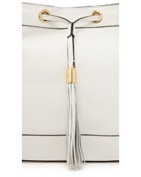 Женская белая кожаная сумка от Milly