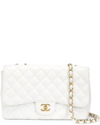 Женская белая кожаная сумка от Chanel