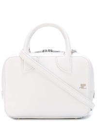 Женская белая кожаная сумка от Courreges