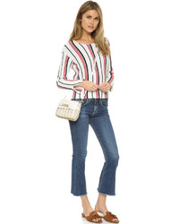 Женская белая кожаная сумка от Serpui Marie