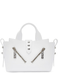 Женская белая кожаная сумка от Kenzo