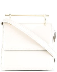 Женская белая кожаная сумка от M2Malletier