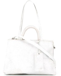 Женская белая кожаная сумка от Marsèll