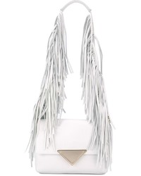 Женская белая кожаная сумка от Sara Battaglia