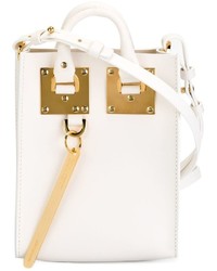 Женская белая кожаная сумка от Sophie Hulme