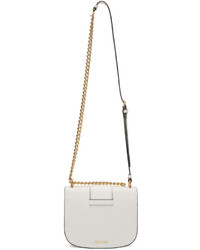 Женская белая кожаная сумка от Miu Miu