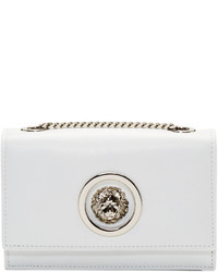 Женская белая кожаная сумка от Versus