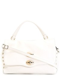 Женская белая кожаная сумка от Zanellato