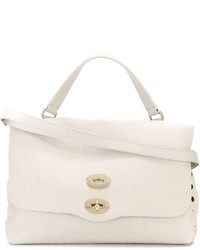 Женская белая кожаная сумка от Zanellato