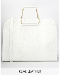 Белая кожаная сумочка от Asos