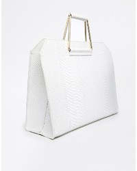 Белая кожаная сумочка от Asos
