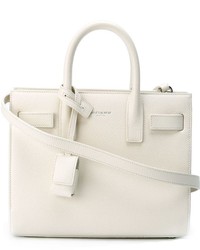 Белая кожаная сумочка от Saint Laurent