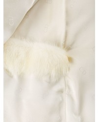 Белая короткая шуба от Christian Dior Vintage