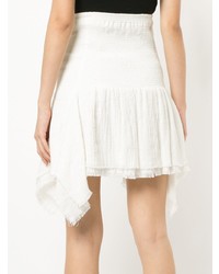 Белая короткая юбка-солнце от Kitx