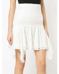 Белая короткая юбка-солнце от Kitx